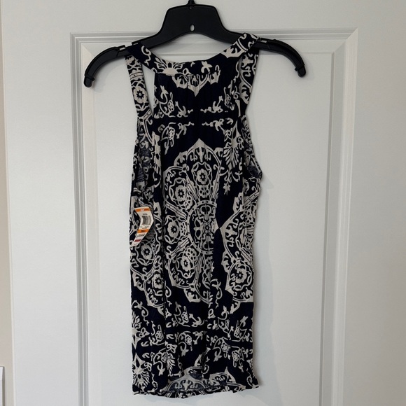 INC International Concepts Black and Cream Tank Top - Picture 4 of 4